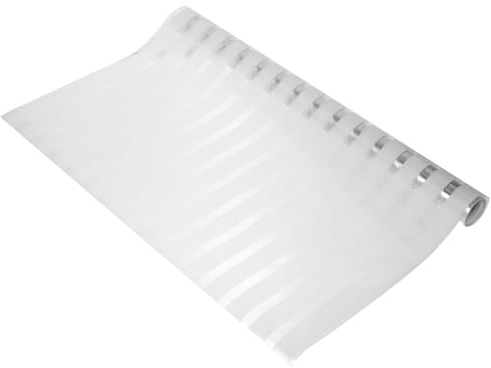 Cabilock Strip Pattern Window Privacy Film Frosted Film Static Cling Removable Sticker for Bathroom Office Home Blocking Glare Reduction