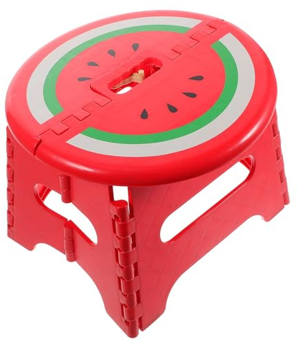 VICASKY Sgabello Pieghevole da Esterno in Plastica per, Sgabello Portatile Compatto per Campeggio, Pesca e Giardino, Struttura Robusta e Sicura, per Casa e Attività All’Aperto