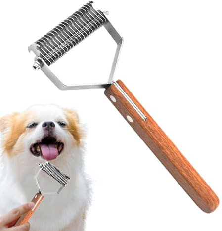 Spazzola Rastrello per Cani Pettine Dematting a Doppia Faccia per la