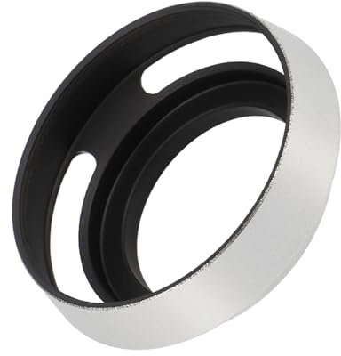 ayex Sonnenblende Gegenlichtblende 46mm Hohlprofil Design Schraubmontage Lens Hood Metall Silber