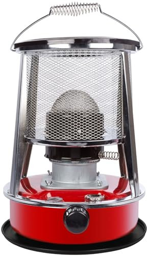 Perel Mobiles Petroleumheizgerät 2600W, tragbarer Kerosinofen für außen und Camping, Docht-Heizung, 4,6L Tank, 18 Stunden Laufzeit, stromlose Notheizung, energiesparende Outdoor-Heizung