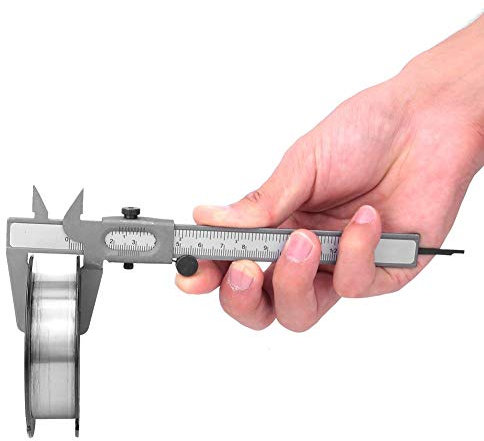 Garosa Messschieber Hohe Präzision Metall Manuelle Messschieber Werkzeuge Mikrometer Lineal Mikrometer Messgerät messgerät oder Haushalt/DIY Messung(5in),Winkelmessschieber