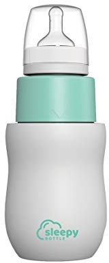 SLEEPY BOTTLE Preparatore portatile per biberon scalda l'acqua a 37 °C. Facile preparazione di biberon TWIST & SHAKE e acqua mescolata con latte in polvere. Alimentazione notturna del bambino.