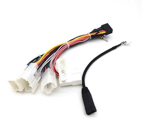 Bestycar Car Radio Stereo Power Harness Wiring for Toyota Corolla Camry RAV4 Yaris Vios Reiz 9/10.1'' Head Unit CD Player with Universal 16pin Power Socket Include Factory USB and Radio Adapter