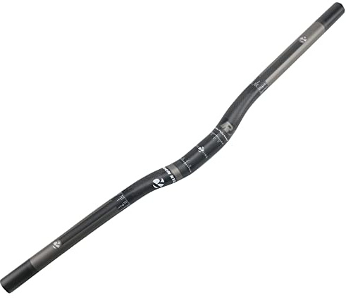 RXL SL Carbon Mountainbike Handlebar, 700 mm, 25,4 Zoll, Komfort, Mountainbike-Lenker, Karbonfaser, Riser, MTB-Lenker, für Radfahren, matt, 700, Schwarz/Grau