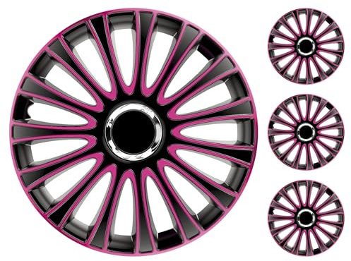 M MOTOS Set 4er Radkappen 14 Zoll - Lachen Sie über Kratzer mit diesen flexiblen, leichten Radkappen 14 Zoll. Einfache Installation, Keine Werkzeuge erforderlich, Schutz vor Verblassen!