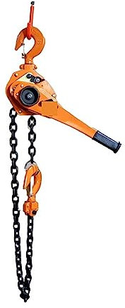 Verricello elettrico 0.8tons -6 Tonnellate Paranco a leva a mano Piccolo sollevamento a catena invertita Paranco a mano Gru Tenditore tenditore a mano manuale per rimorchio per barca ATV UTV(Color:0.8