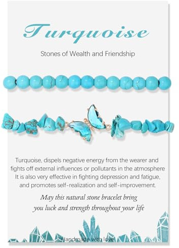 2 Stück Verstellbare Schmetterlings Amethyst Armband für Damen, 8mm Natürlicher Lila Edelstein Heilsteine Armband Schmuck für Muttertag Geburtstag Valentinstag Weihnachten Geschenke