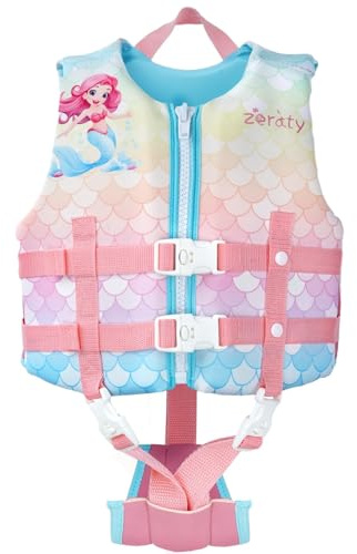 Zeraty Chaleco de Natación para Niños Pequeños con Correa de Ajustable Edad 1-9 años / 22-50 lbs