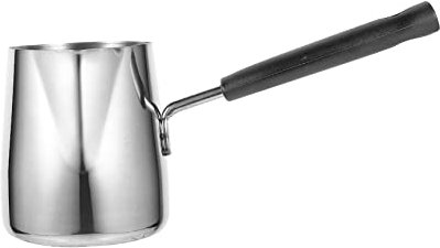AUTSUPPL Stainless Steel Milk Cup Thickened Large Capacity Heatable for Coffee Latte Making Spout for Home Kitchen