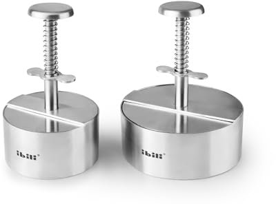 IBILI - Molde para Hamburguesa I-CHEF, 9 cms de diametro, Acero Inoxidable