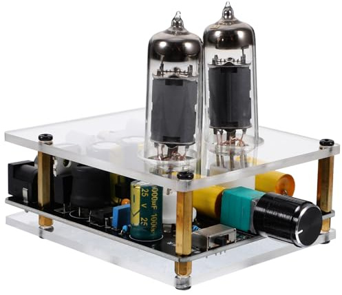 VALICLUD Vacuum Electron Tube Preamp Board Hifi System Home Theater Phono Turntable Amplifier DIY Lightweight Portable Audio Enhancer with Tube Valve for Sound