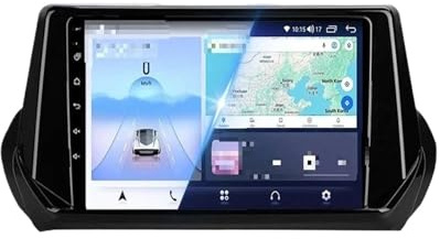 Tablette de Voiture Lecteur multimédia vidéo Android 13 pour autoradio GPS pour Peugeot 208 (2008) avec écran intégré(CN02-2G-32G)