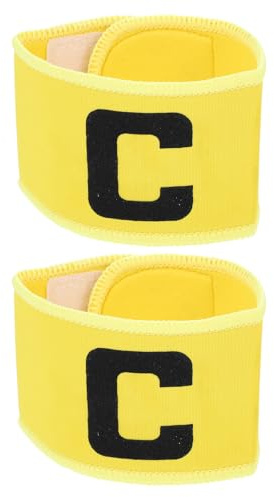 FUNOMOCYA Fascia Elastica da Capitano Calcio 2 Pezzi Fascia da Braccio Professionale Traspirante e Aderente Banda da Capitano per e Ragazzi Sport Outdoor