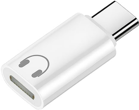 Ebksqs USB-C auf Lightning Audio Adapter - Kopfhörer Adapter für iPhone & Pad, Weiß