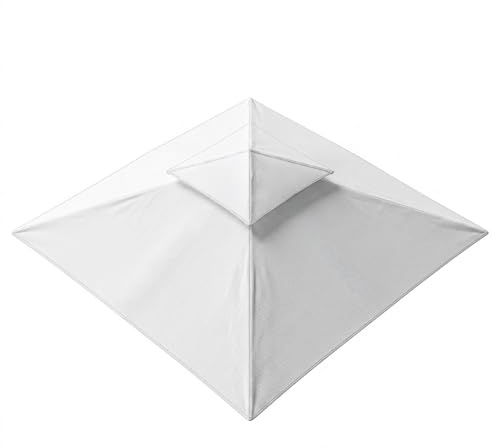 Telo Di Ricambio Universale Per Gazebo Con Air Vent Superiore In Tessuto Resistente E Sistema Di Fissaggio Con Taschette Per Giardino Patio E Terrazza 300 X 300 Cm Beige