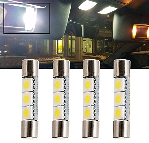 NSLUMO Lampadina LED bianca 28mm-31mm Vanity Mirror 6614 Fusibile LED Light 6641 Lampadina parasole interna TS-14V1C