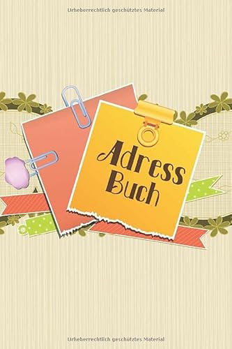 Adressbuch: Kleines Adressheft mit Geburtstagskalender und Platz für Notizen I Motiv: Scrapbook Ranken