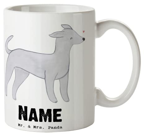 Mr. & Mrs. Panda Personalisierte Tasse Italienisches Windspiel Lebensretter - Geschenke, Geschenk, Windhund, Italian Greyhound, personalisierbar, personalisiert, Becher, kaffeetasse, personalisierbare