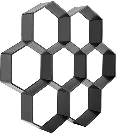 Pssopp Gartenform, Sechseck-Gartenpflaster, Ausgefallene Form, DIY-Ziegel-Pfad-Hersteller-Form, Pflaster-Hersteller-Form, Zement-Beton-Trittsteine