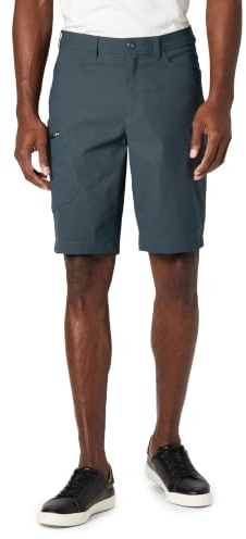 Eddie Bauer Men's Athletic Fit Fixed Waist Active Performance Rainier Shorts, Storm Rainier, 36