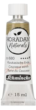 Schmincke - Horadam Naturals, Caucasian Earth, 15 ml, 26680006, finest vegan watercolor, natural pigments, combination of watercolor and gouache, tube 15 ml