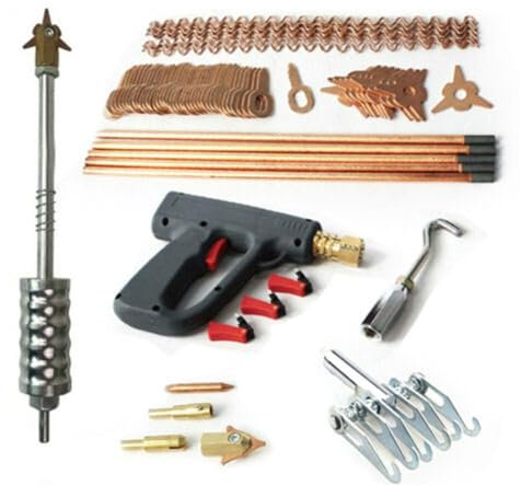 86 stk Auto Karosserie Reparatur Werkzeug, Auto Karosserie Reparatur Zubehör Zubehör Ausbeul Spotter Box KFZ Neu