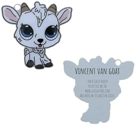 geo-versand Vincent Van Goat the Trackable Tag TravelTag Ziege