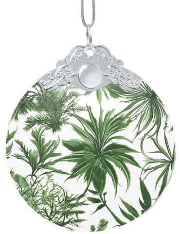 Silver Round Pendant Glass Domes - Flowering Herbs and Herbaceous Plants Garden Wall Hanging Kits, Ideal for Home Decoration and Holiday Parties