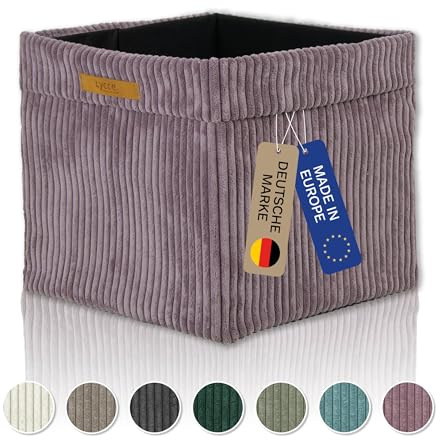 Lycce Kallax Box Cord, Faltbox + abnehmbarer Bezug | altrosa