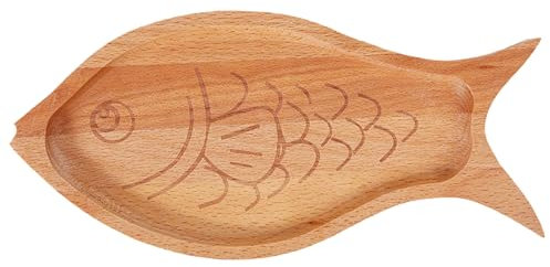 GANYKQ Assiette de nourriture en bois pour bébé - Assiette à fruits secs - En forme d'animaux - Assiettes de service pour enfants
