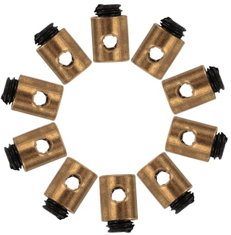 ULTECHNOVO 20pcs Metal Clutch Wire Core Clamp Replacement Parts for Motorcycle Engine Cable Nipples Barrel Clamp Throttle Control Clutch Line Modification