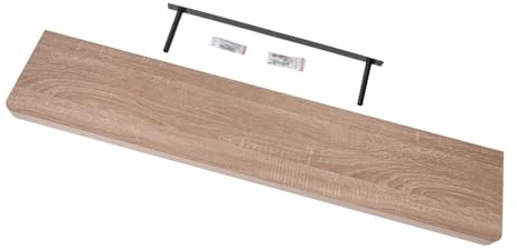 Velano Wandregal - Bücherregal - Schweberegal 118x24 Sonoma Eiche | Regal Wand - Regalbrett - Küchenregal - Bücherregal Kinder - Deko Wohnzimmer - GewürzregalHolz - Wanddeko Regale Boho Deko