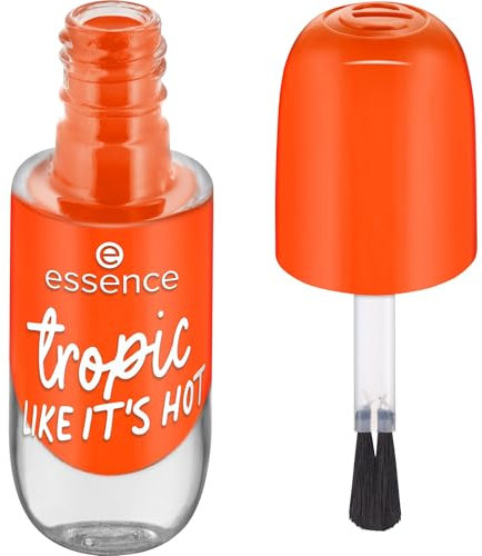 Essence Cosmetics gel nail colour, Nagellack, Orange, langanhaltend, Expressergebnis, schnelltrocknend, glänzend, vegan, ohne Mikroplastikpartikel, ohne Parfüm, ohne Parabene, 1er Pack (8ml)