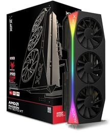 XFX Mercury AMD Radeon RX 9070XT OC Gaming Edition avec RVB 16 Go GDDR6, HDMI 3xDP, AMD RDNA™ 4 (RX-97TRGBBB9)