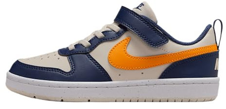 Nike Court Borough Low Recraft (PS) Scarpe per Il Tempo Libero per Bambini Lt Orewood BRN/Orange Peel/Mid 30