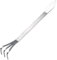 Mini Rake 9 Pulgadas 2 en 1 Pequeño rastrillo con Punta de rasguño de 3 Puntas de Acero Inoxidable aflojar la raíz del Suelo con Mango ergonómico pequeño jardín para Herramientas de Bonsai Mini