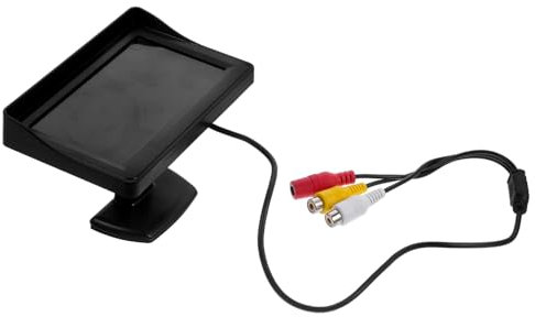 FUNOMOCYA Monitor Lcd Auto Per Retromarcia Con Schermo Ad Alta Definizione Compatibile Con Telecamera Posteriore Per Parcheggio Veicoli e Camion Display Colori Luminosi Per Guida Sicura