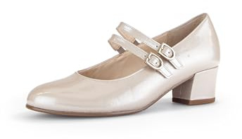Gabor Damen Riemchen Pumps, Frauen Pumps,Hovercraft,atmungs-aktiv,sacchetto,sportlich,Weiss,schwarz,Jollys,rot,blau,Puder (Gold),39 EU / 6 UK