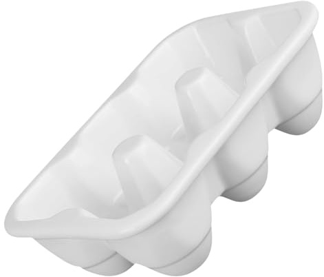 Artibetter Portauova in Ceramica Bianco 6 Scomparti, Contenitore la Conservazione delle Uova in Frigorifero, Resistente Agli Urti, per Uso Cucina Domestica