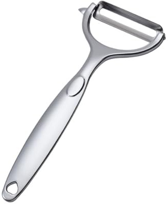 Universalschäler Kartoffelschäler Edelstahl Profi Spargelschäler Gemüse | Rostfreier Stahl, scharfe Klinge, ergonomischer Griff, Spülmaschinenfest, Obst Karotten, rutschfest, Hängeschlaufe