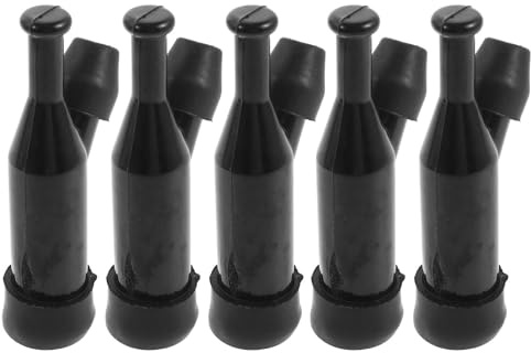 Beaupretty 5 Piezas Bujía de Encendido para Cortacésped y Tractor, Accesorio de Motosierra Tapa de Plástico Negro, Fácil Instalación y Prevención de Fugas de Aceite