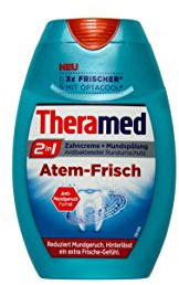 Theramed 2 in 1 Zahncreme + Mundspülung Atem-Frisch 75ml PZN: 12432348