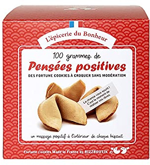 Boîte de 15 fortune cookies pensées positives - Fabrication Française