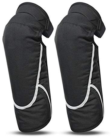 AKT Rodilleras de Moto Protección Cálida de Invierno para Rodilla Rodilleras Gruesas Diseño Reflexivo para Motocross Esquí Patineta