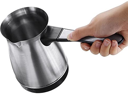 Coffee Maker - 600W Stainless Steel Coffee Maker Portable Travel Household Electric Coffee Pot(UK)