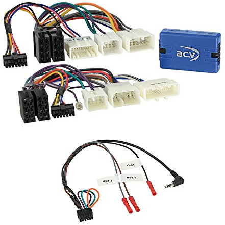 Lenkradfernbedienung Adapter Interface LFB Multi-Anschluss passend für Toyota Corolla 2001-2007 kompatibel mit verschiedenen Autoradios