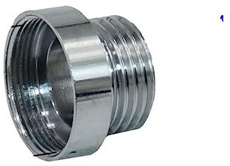 Silber M16 M18 M24 M28 auf 1/2 Außengewindeanschluss Messing Wasserhahn Bubbler Gewinde Kupferbeschläge 1 Stück-1I2 x M24