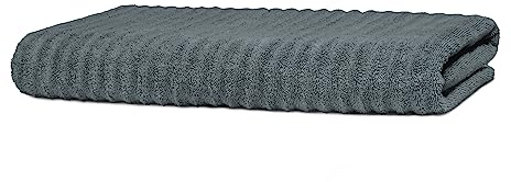 Merana OSLO bastu och strandhandduk | extra stor | absorberande, mjuk och luddfri | frottélyxkvalitet | 100 % bomull | OEKO-TEX | 590 GSM (berggrå, bastuhandduk (80 x 200 cm))