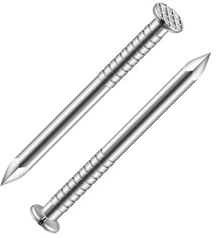 Wensilon Lot de 350 clous en acier inoxydable 304 de 2,5 cm pour suspendre, clous muraux, chevilles et ongles longs
